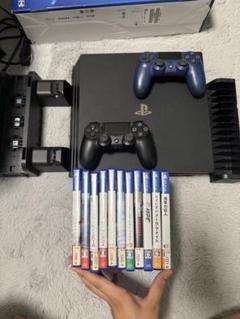 PlayStation 4 本体 + コントローラー2台 + ゲーム10本