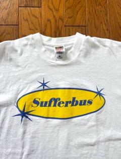 90’s 白Tシャツストリート アメカジ フルーツオブザルーム 両面プリント