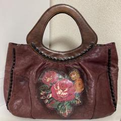正規店仕入れの ANNA SUI アナスイのレザーバッグ フラワープリント - メルカリ バッグ