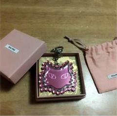 新品レベル MIU MIU チャーム ファー キャット