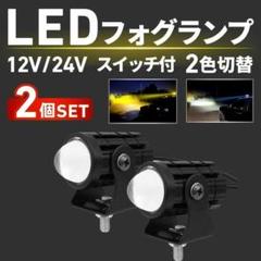 LED フォグランプ スポットライト バイク バルブ 汎用 2個 ワークライト