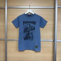 Subciety×THRASHER Tシャツ ブルー XSサイズ 美品のサムネイル