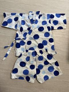 水玉模様 甚平 95cm