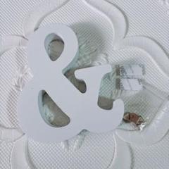 クラフトDIYアルファベット 結婚式 誕生日 ＆ ホワイト 15cm