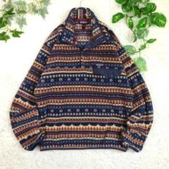美品　レアモデル　パタゴニア　シンチラ スナップT フリース　総柄　S