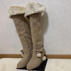 新品タグ付きリズリサニーハイブーツM ベージュ（LIZ LISA - お