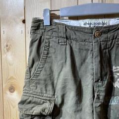 SS634 Abercrombie ダメージ プリント カーゴ ハーフ パンツ