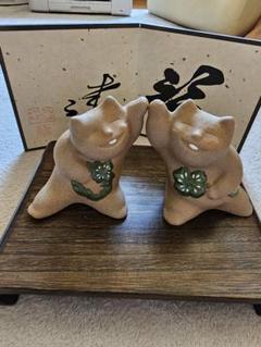本日価格♥工房　輪葉葉　招き猫♥親子猫 2025年最新】工房輪葉葉 招き猫の人気アイテム - メルカリ