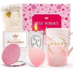 プレゼントボックス 母 誕生日 還暦 バスボム マグカップ キャンドル　母の日