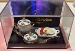 ⭐️希少♪ドールハウス ミニチュア ロイター ポーセリン 朝食 鍋 食器