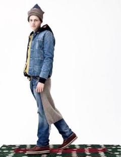 visvim PIZI STOLE 70×70 INDIGO