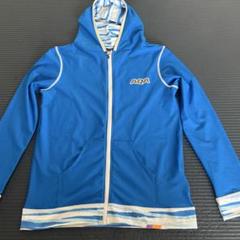 AQA RASH GUARD フード付き 150サイズ 青