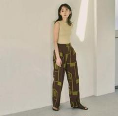 TODAYFUL ジオメトリックジャガードトラウザース美品 TODAYFUL（トゥデイフル）の「ジオメトリックジャガード