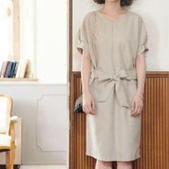 ROPÉ PICNIC 麻調ドルマンワンピース　38のサムネイル