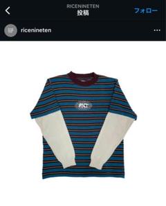 山田 rice nine ten レイヤードニット ボーダー ロンt 山田様専用 rice nine ten レイヤードニット ボーダー ロンt