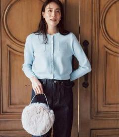 Laubeblancローブブランカーディガン　プルオーバー Basket Knit Cardigan – L'AUBE BLANC