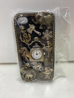 ハンドメイド iPhoneケース 動物装飾