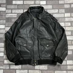 80-90's Italy vintage A-2 leather flight