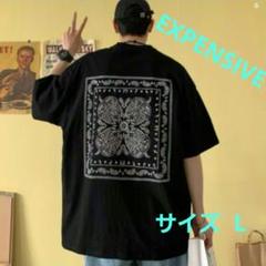 早い者勝ち！EXPENSIVEビッグシルエット半袖 Tシャツ ブラックLサイズ