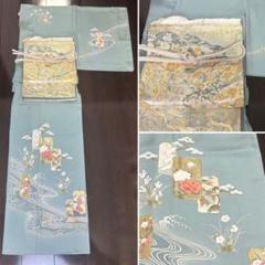 新品 未使用 紗袷 訪問着 長野 諏訪 小石丸織NAkAjO 手刺繍