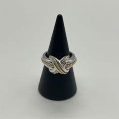 Tiffany&Co.】ティファニー シグネチャー クロスリング 中古