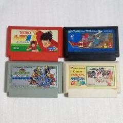 ファミコンRPG SLG4本セット キャプテン翼2 動作確認済【ジャンク品】