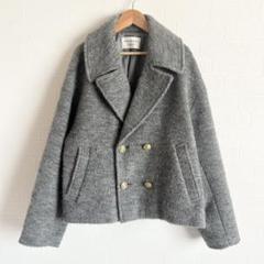 MACPHEE シープパイル ショートPコート　グレー　36