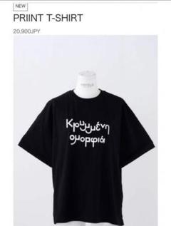 エンフォルド プリント 半袖 Tシャツ カットソー オーバーサイズ