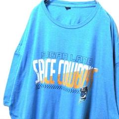 シュガーランドスペースカウボーイズ ロゴ Tシャツ ライトブルー 水色 古着