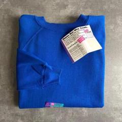 デッドストック 90s Hanes 無地 スウェット USA製 XL 青 ブルー