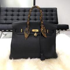 美品 HERMES エルメス バーキン35 トゴ ブラック