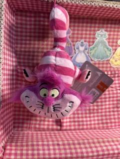 ふしぎの国のアリスチェシャ猫 ぬいぐるみキーホルダー・キーチェーン香港ディズニー ふしぎの国のアリスチェシャ猫 ぬいぐるみキーホルダー・キー