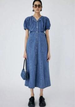 MOUSSY PUFF SLEEVE DENIM ドレス ワンピース