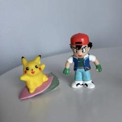 波乗りピカチュウ　サトシ フィギュア　ポケモンキッズ　1990年代　レトロ