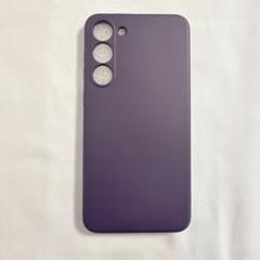 Galaxy S23 Plus シリコンケース　ワイヤレス充電　パープル