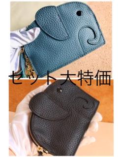 最高級本革 トーゴ レザー ミニ財布 小銭入れ ポーチ キーホルダー