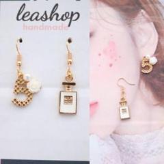Used 未使用】シャネル CHANEL ロングピアス キャッチ式 ライン