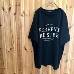 【シュリーブ】Tシャツ　半袖　プリント付き　綿100％　ブラック　黒色