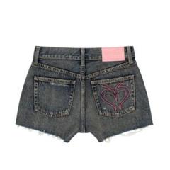 MOUSSY BEP HEART DENIM ショーツ　デニム　size1 MOUSSY | BEP HEART DENIM ショーツ (ショートパンツ ) |SHEL