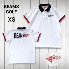 ★美品★BEAMS GOLF ビームスゴルフ 半袖ポロシャツ トリコロール XS