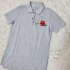 極美品 希少 ラコステ × ピーナッツ スヌーピー ポロシャツ グレー 36
