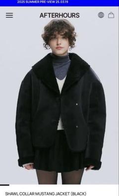 AFTERHOURS ファーコート AFTERHOURS OVERSIZED FUR JACKET ファーコート