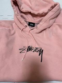 Stüssy ピンク フード付きパーカー Sサイズ STUSSY パーカー