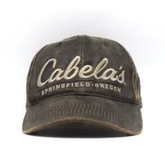 Cabela's カベラス オレゴン 刺繍 キャップ 古着 フェイク レザー
