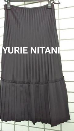 プリーツスカート★YURIENITANI★M★ロングスカート★黒★ティアード