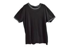 オールドネイビー リンガーT 黒xグレー XL 無地 Tシャツ Y2k