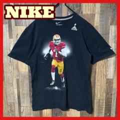 人物 アメフト ナイキ メンズ ブラック M スポーツ 古着 半袖 Tシャツ