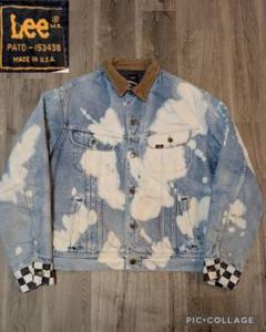 唯一無二の加工【80s】USA製　Lee STORM RIDERデニムジャケット