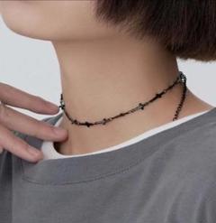 ネックレス サージカルステンレス 高品質 ブラッククロスチェーン 人気 ヴィンテ