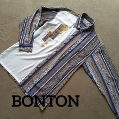 BONTON　ヴィンテージシャツ　メンズ　古着